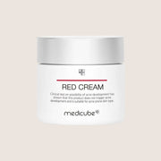 MEDICUBE Red Cream 2.0 BHA & Botanical Calming Moisturiser for Acne-Prone Skin 50ml