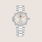 Tommy Hilfiger Women's Classic Silver Dial Stainless Steel Bracelet 1782681
