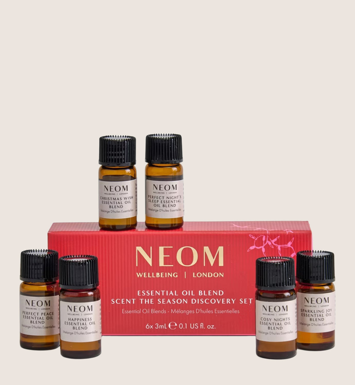 Neom Wellbeing Essential Oil Blend Scent The Season Discovery Fragrance Gift Set For Her