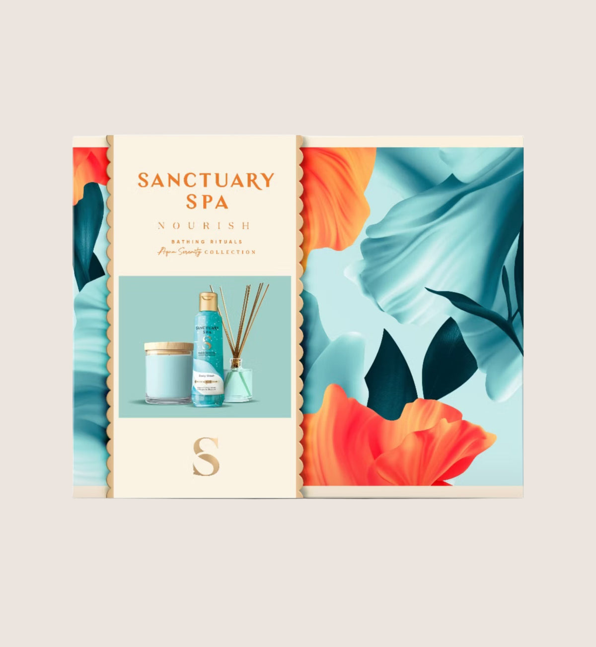Sanctuary Spa Aqua Serenity At-Home Spa Escape Bath & Body Gift Set For Her