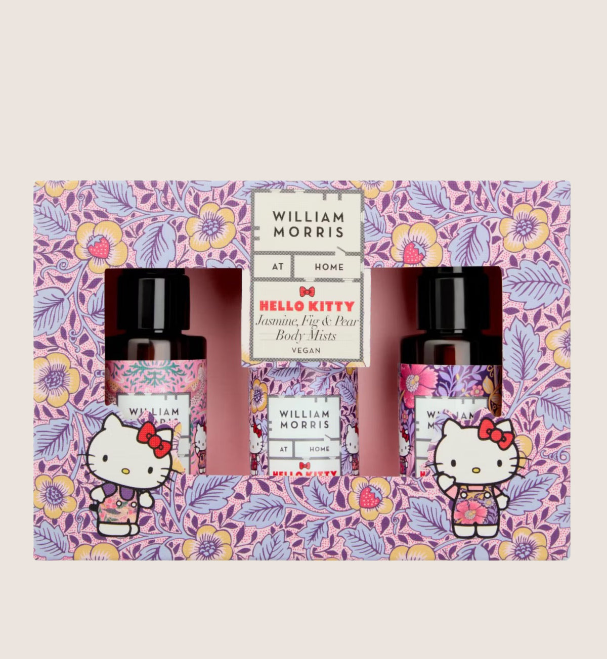William Morris At Home x Hello Kitty Body Mists 3x50ml Bath & Body Gift Set For Her