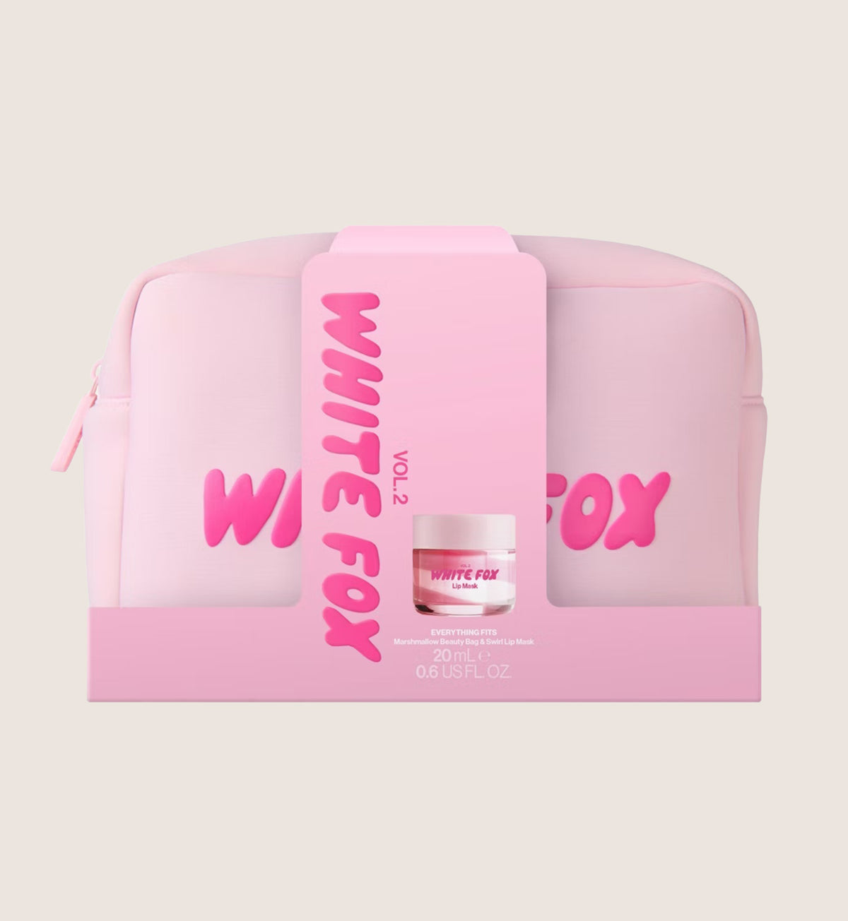 White Fox Everything Fits Marshmallow Beauty Bag Beauty Gift Set For Her