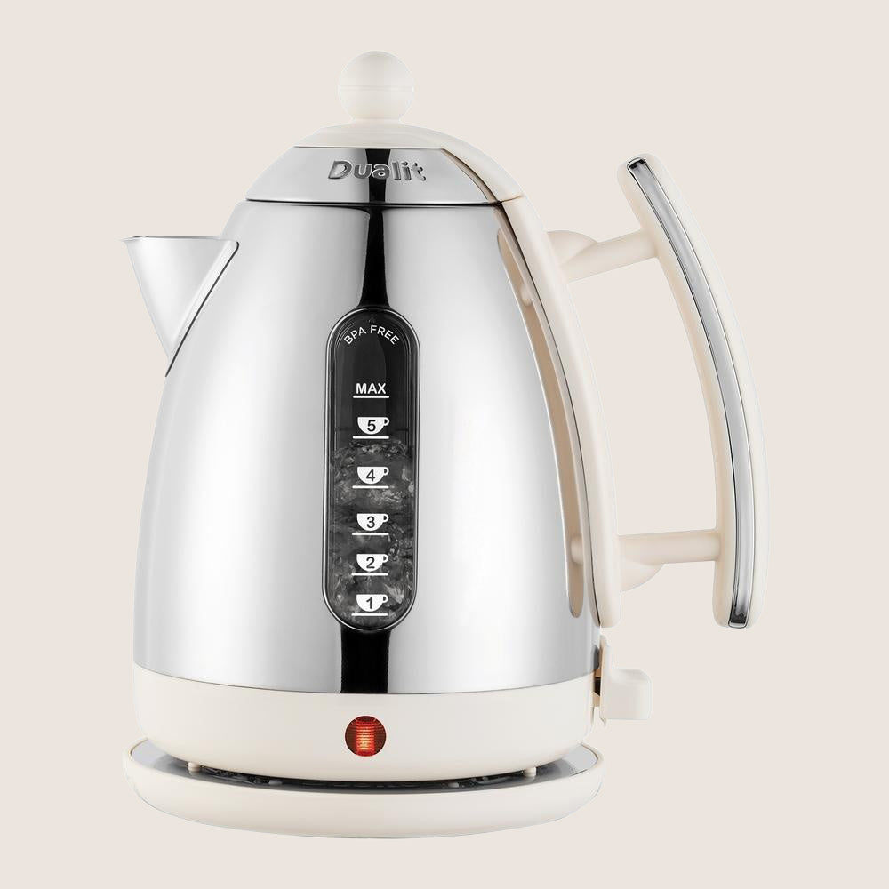DUALIT Lite 72003 Jug Kettle with Interchangeable Side Panels 1.5L - Canvas White