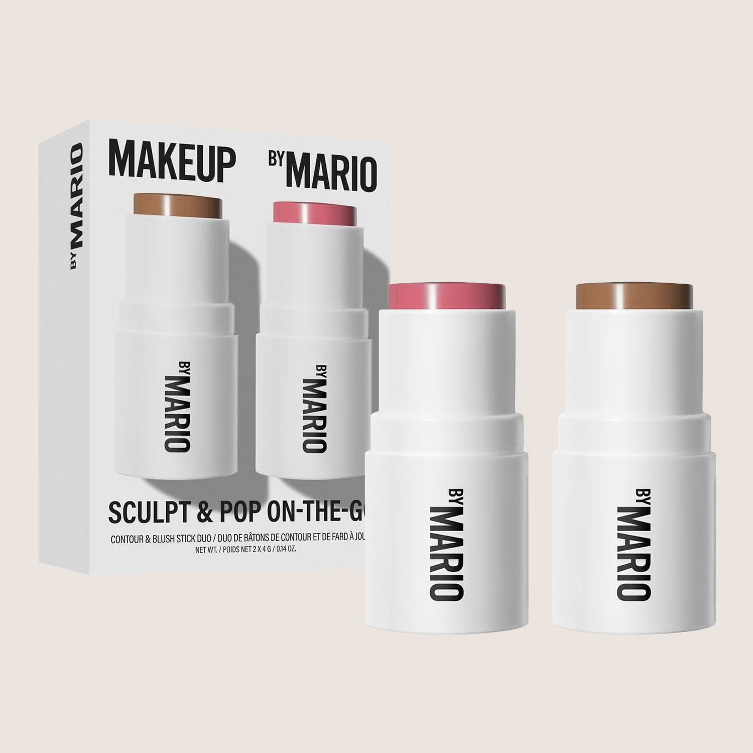 Makeup By Mario Sculpt & Pop On-The-Go Duo Mini Contour Blush