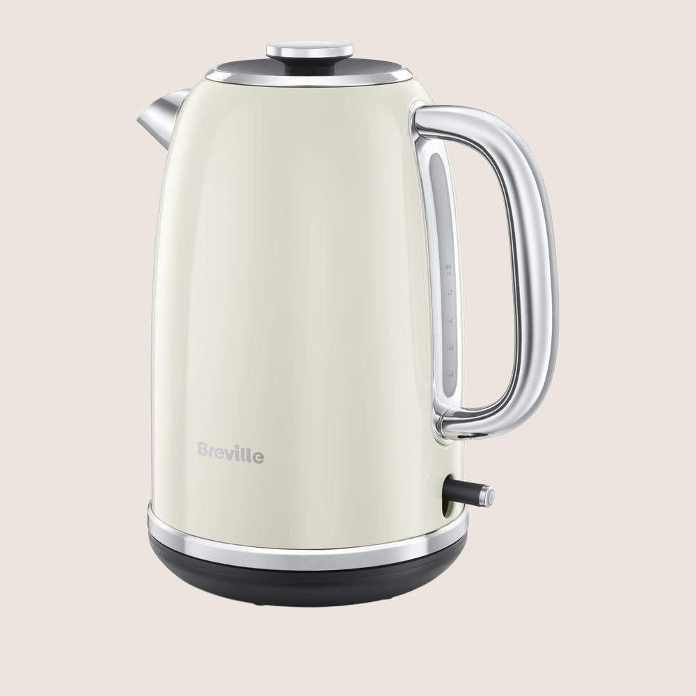 BREVILLE Mostra VKT140 Jug Kettle with Illuminated Water Window 1.7L - Cream