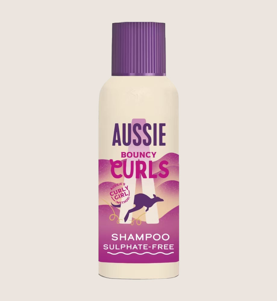 Aussie Bouncy Curls Shampoo 100ml 100ml Natural Cleanse & Nourish