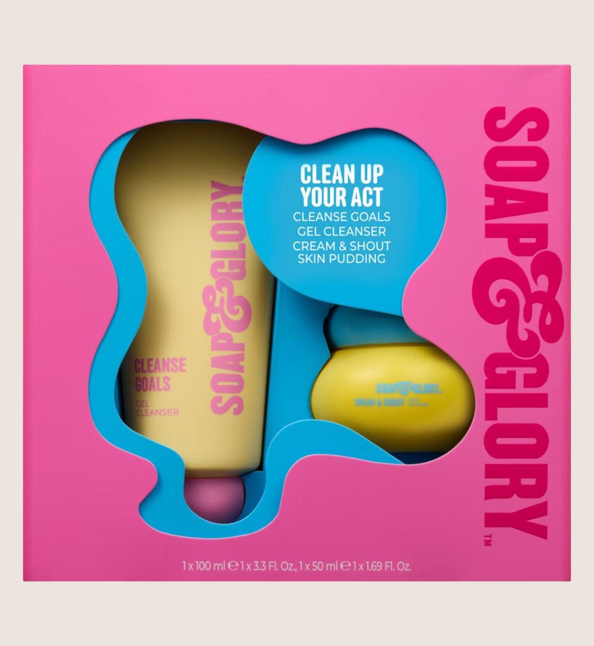 Soap & Glory Clean Up Your Act Skincare Gift Set For Her