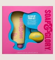 Soap & Glory Clean Up Your Act Skincare Gift Set For Her