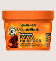 Garnier Ultimate Blends Hair Food, Papaya 3-in-1 Damaged Hair Mask Treatment 400ml