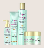 Pantene Hair Biology Menopause Bundle - Shampoo, Hair Conditioner, Hair Serum & Hair Mask Volume Natural Cleanse & Nourish