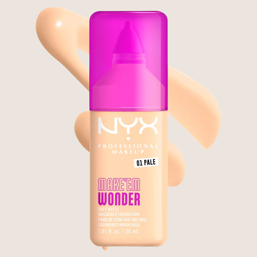 NYX Professional Makeup Make EM Wonder 24H Soft Matte Foundation 24-Hour Wear