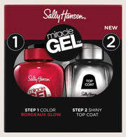 Sally Hansen Miracle Gel Nail Polish & Topcoat Duo - Bordeaux Glow