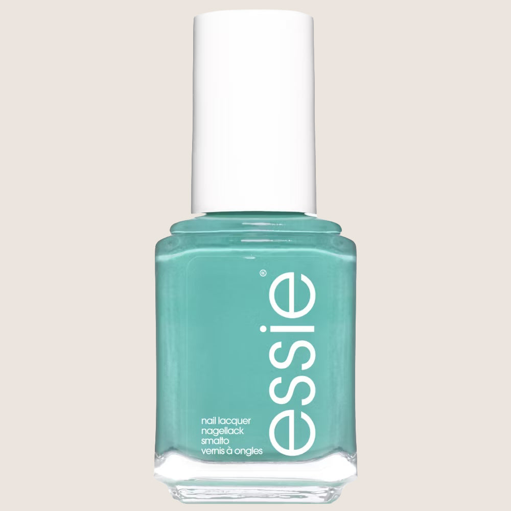 Essie Nail Polish 703 Bustling Bazaar, Green Blue Colour, High Shine and High Coverage Nail Polish Premium Quality 13.5 ml