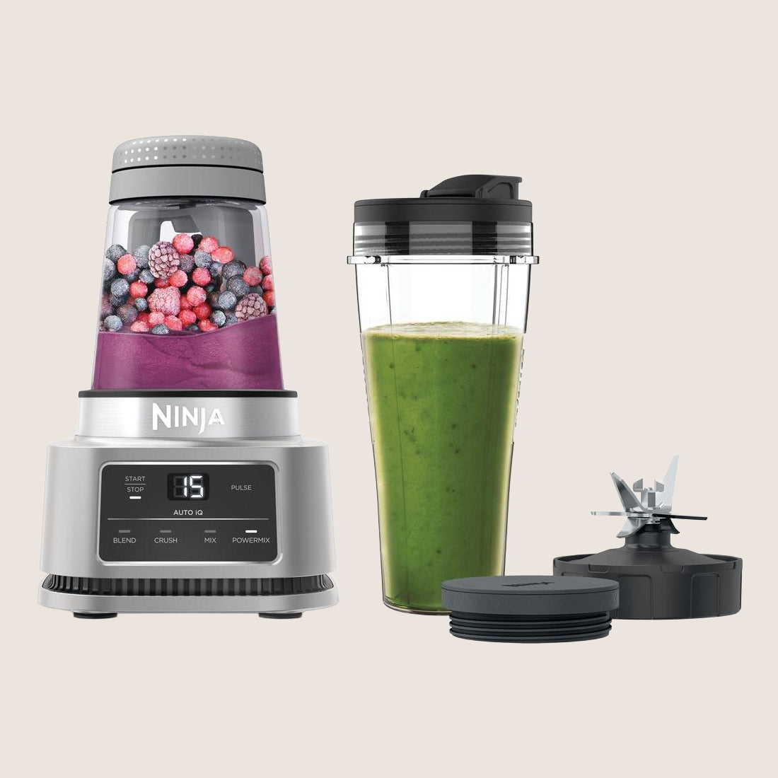 Ninja Foodi Power CB100UK Personal Blender 1100W 0.7L - Silver
