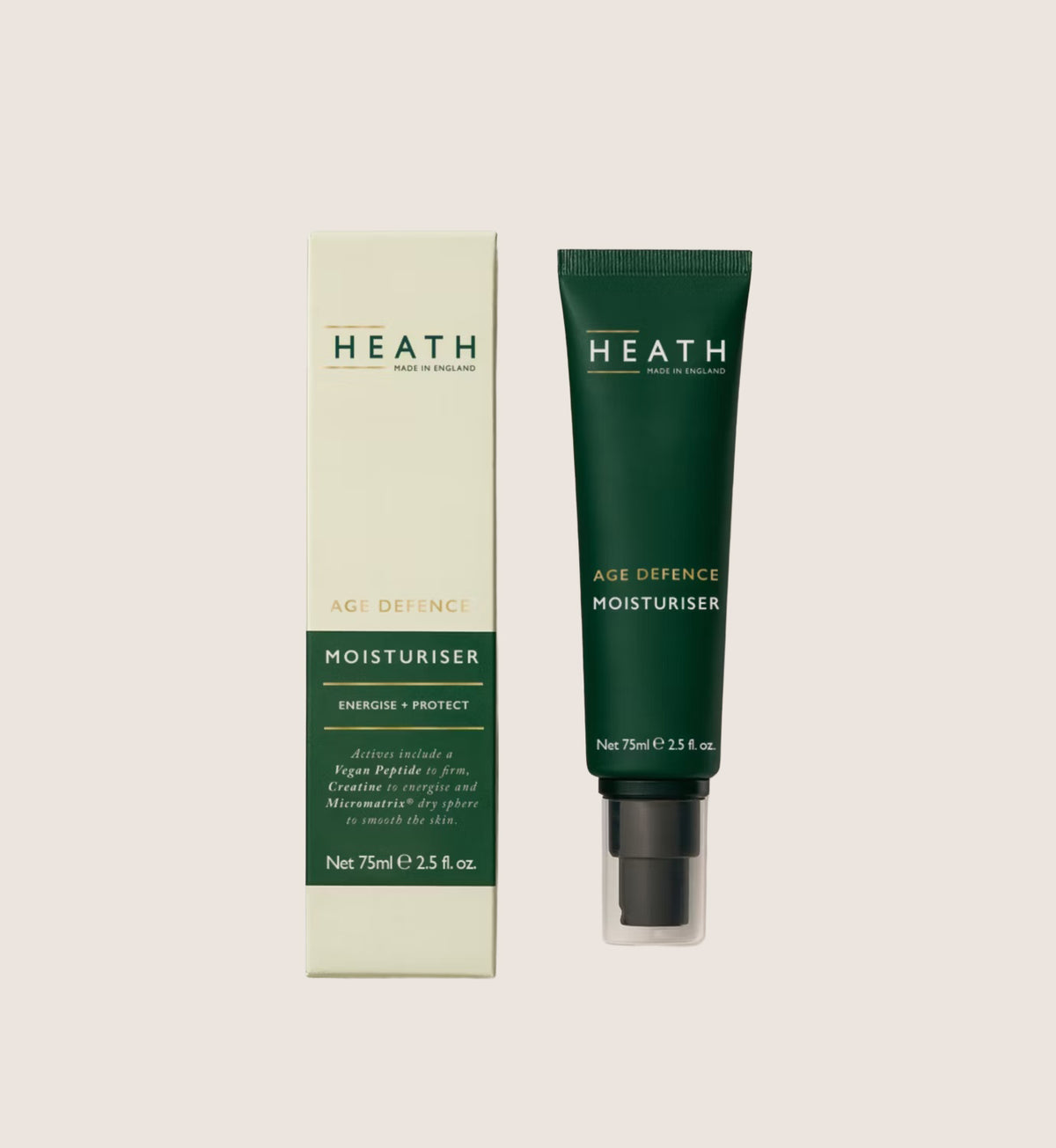 Heath Age Defence Face Moisturiser with Vegan Peptide & Creatine 75ml