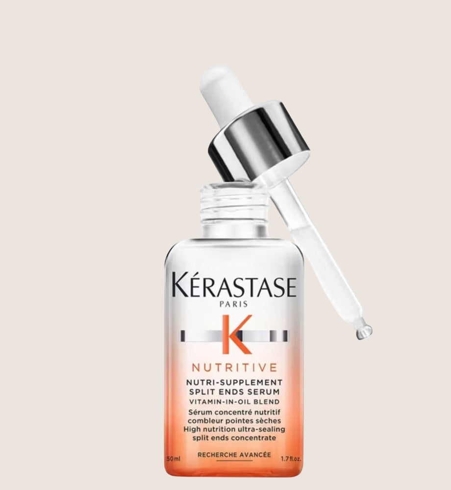 Kérastase Nutritive, Split Ends Hair Serum for Dry Hair, Nourishing Leave-In Oil Treatment, Ultra-Sealing Formula, Nourishing Oil 50ml