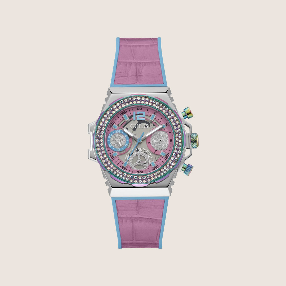 Guess Women's Pink Dial Watch Pink Dial GW0553L5