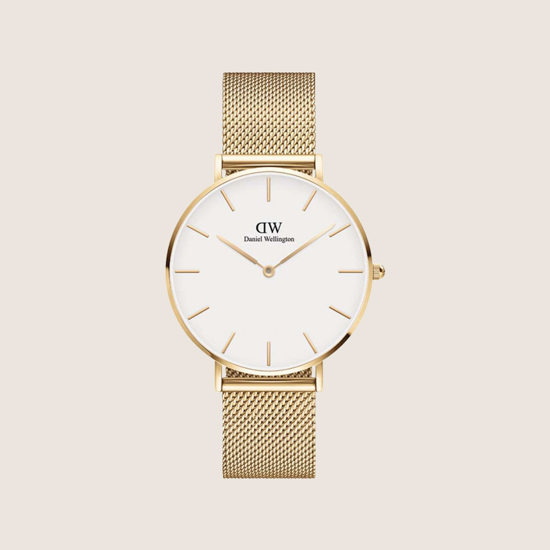 Daniel Wellington Women's Petite Evergold Gold White Dial Watch DW00100346