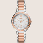 Fossil Ashtyn Two Tone Steel Bracelet Watch BQ3844