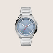 Fossil Mens Evanston Blue Dial Steel Watch BQ2766