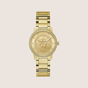 Guess Women's Trend Watch Crystal-Set Gold Dial GW0747L2