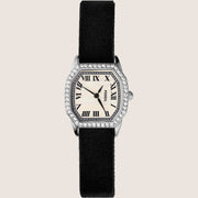 Fossil Harlow Choker Black Textile Strap Watch ES5391