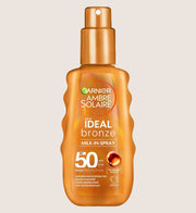 Garnier Ambre Solaire Ideal Bronze Sun Cream Milk-In Spray SPF50 150ml