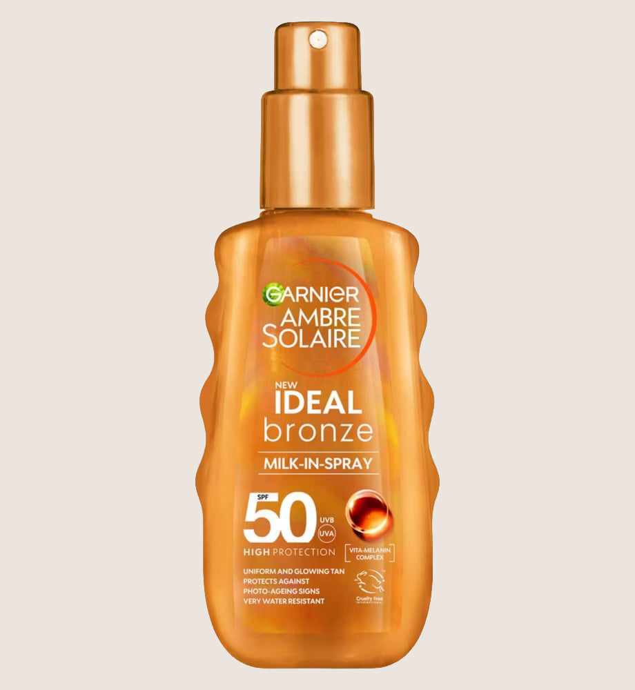 Garnier Ambre Solaire Ideal Bronze Sun Cream Milk-In Spray SPF50 150ml