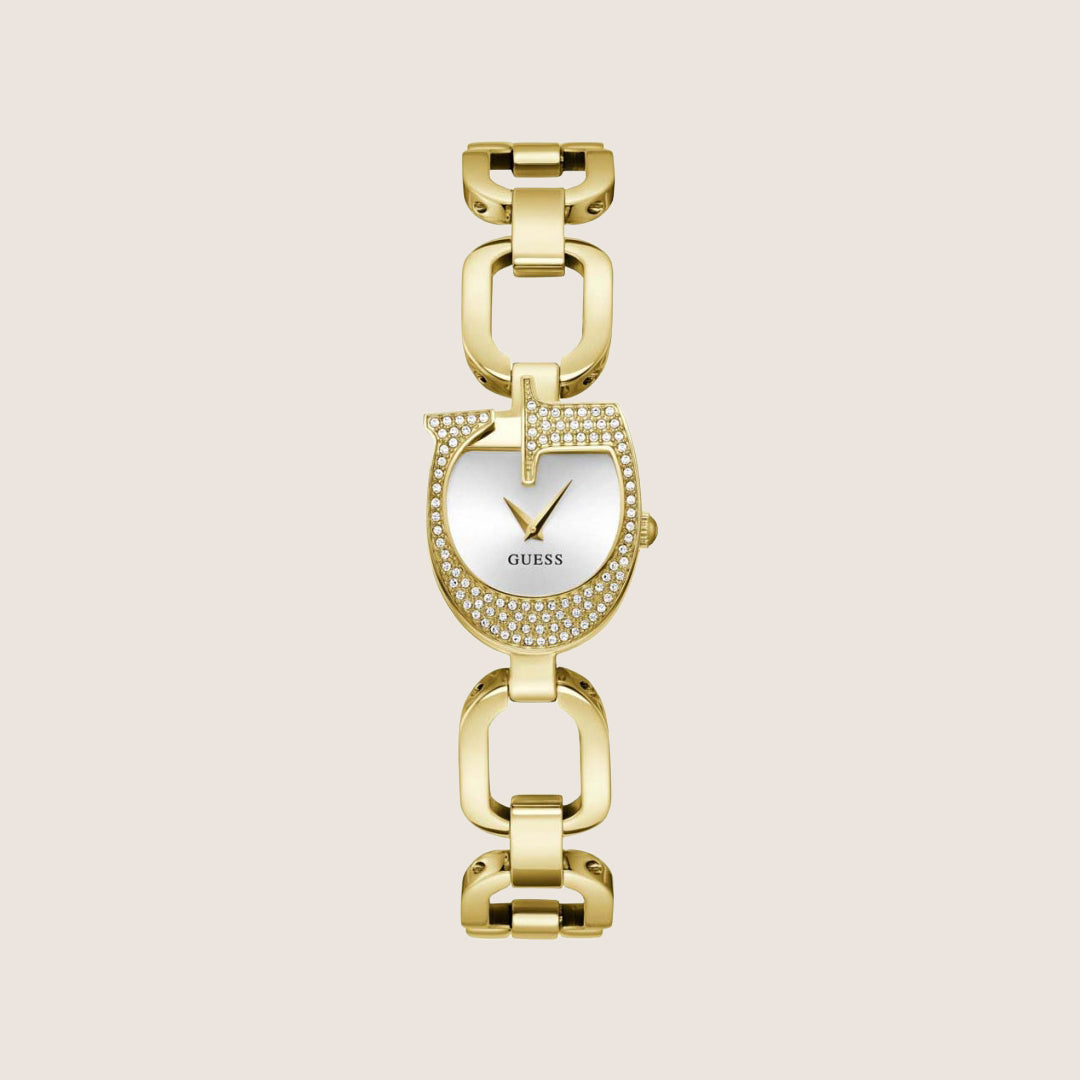 Guess Women's Gia Watch Crystal-Set Silver Dial GW0683L2