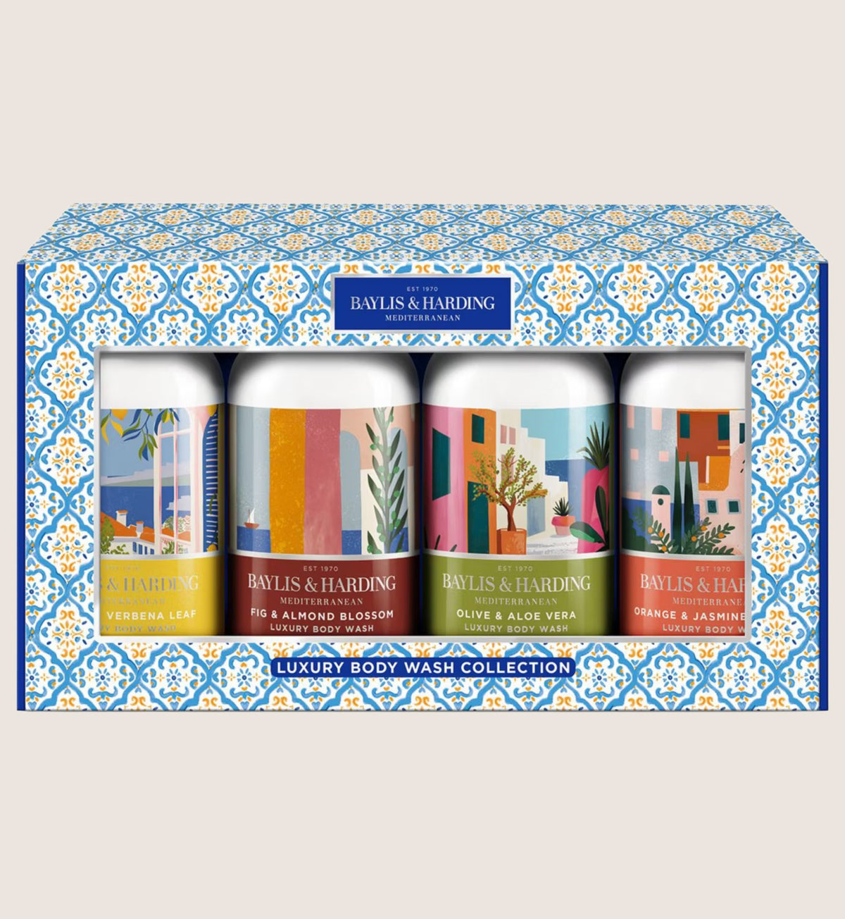 Baylis & Harding Mediterranean Luxury Body Wash Collection Bath & Body Gift Set For Her