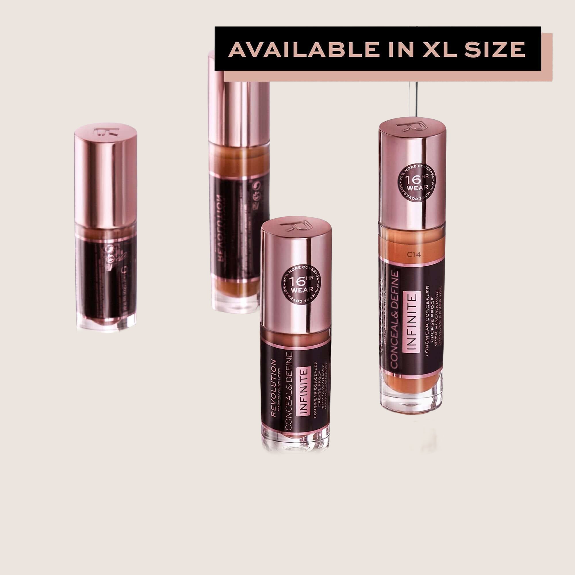 Revolution Conceal & Define Infinite Longwear Concealer (5ml) Full Coverage