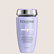 Kérastase Blond Absolu, Anti-Brass Purple Shampoo, For Cool Blondes and Grey Hair, With Hyaluronic Acid Cleansing Formula 250ml