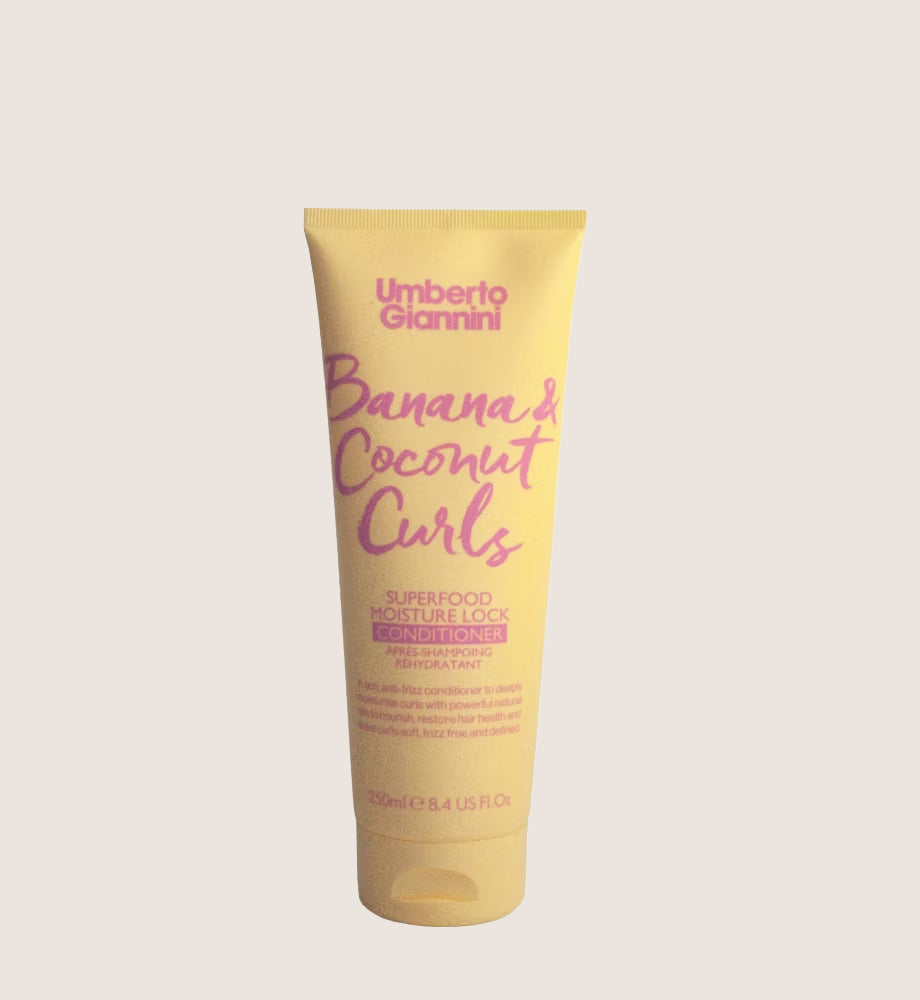 Umberto Giannini Banana & Coconut Curls Superfood Moisture Lock Conditioner Curl Enhancing 250ml