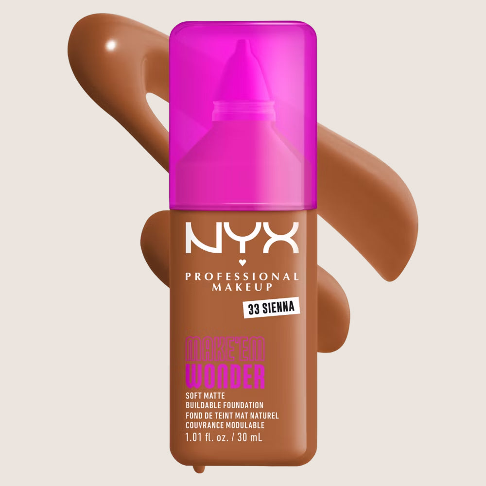 NYX Professional Makeup Make EM Wonder 24H Soft Matte Foundation 24-Hour Wear