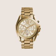 Michael Kors Women's Bradshaw Chronograph Gold Dial Watch MK5605