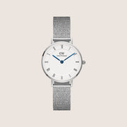 Daniel Wellington Women's Petite Silver Steel White Dial Watch DW00100684