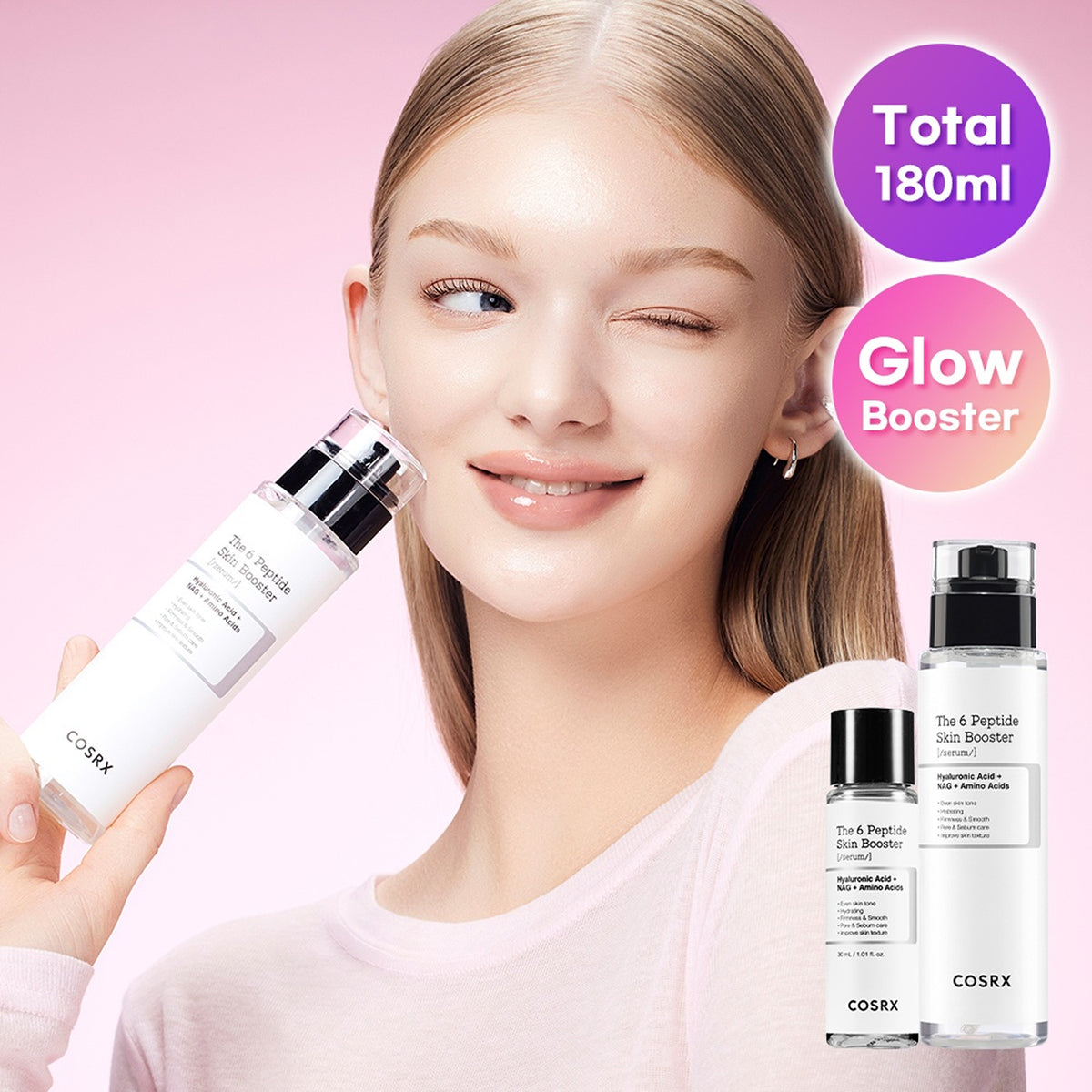 COSRX The 6 Peptide Skin Booster Serum 150mL Special Set (+Peptide Serum 30mL)