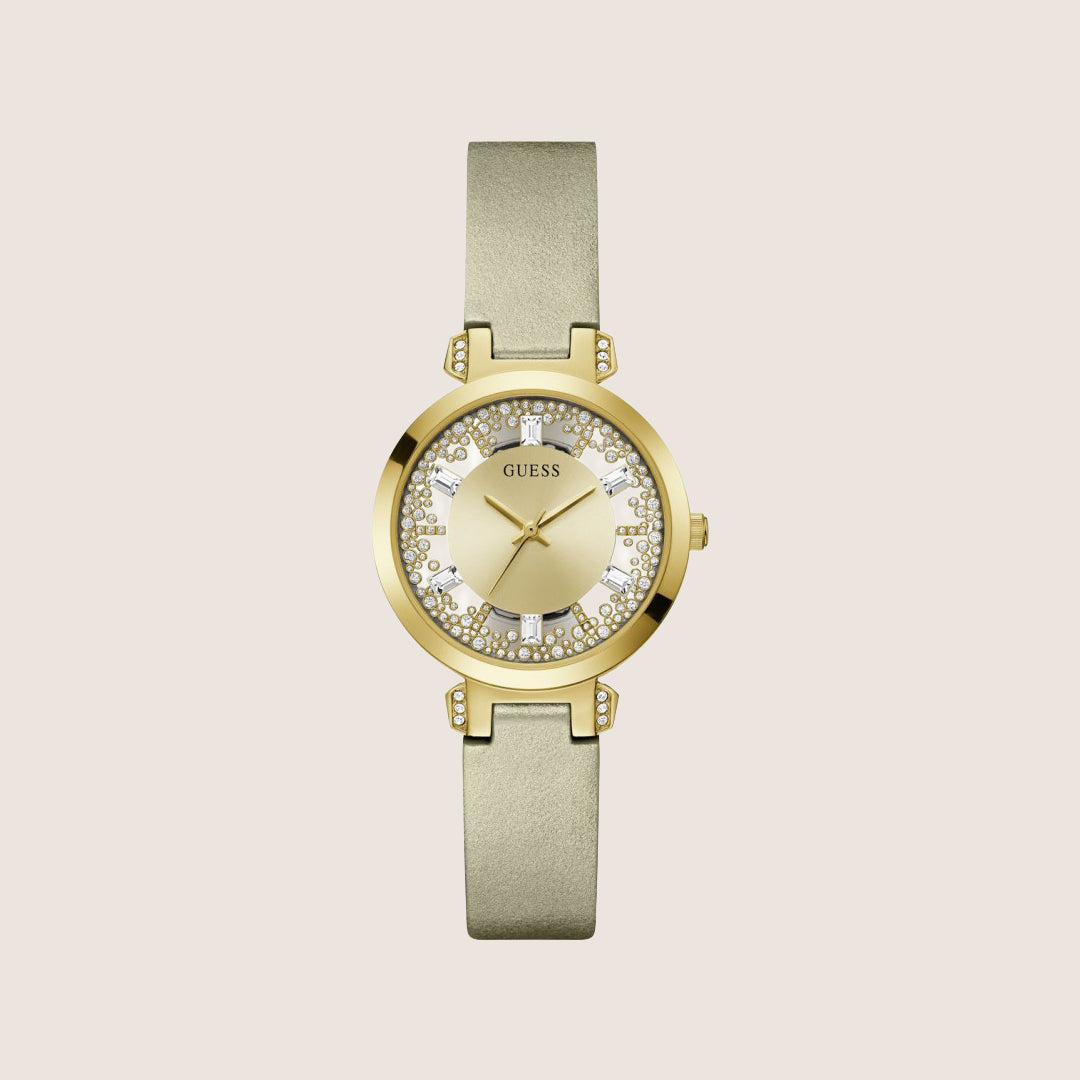 Guess Women's Gold Dial Watch Gold Dial GW0535L4