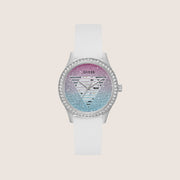 Guess Women's Lady Idol Watch Crystal-Set Two Tone, Transparent Dial GW0530L5