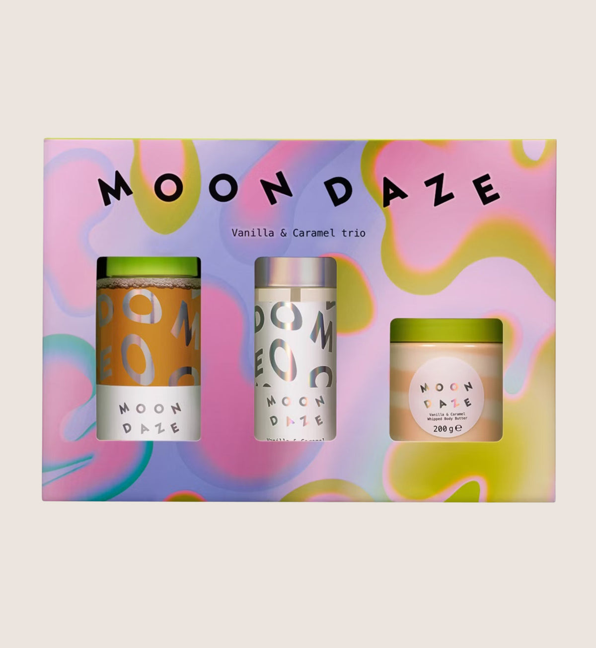 Moon Daze Vanilla And Caramel Trio Bath & Body Gift Set For Her