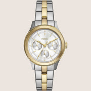 Fossil Brynn Two Tone Steel Bracelet Watch BQ3995