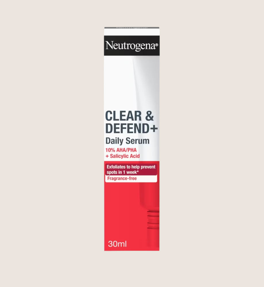 Neutrogena Clear and Defend+ Serum 10% AHA/PHA Blend 30ml