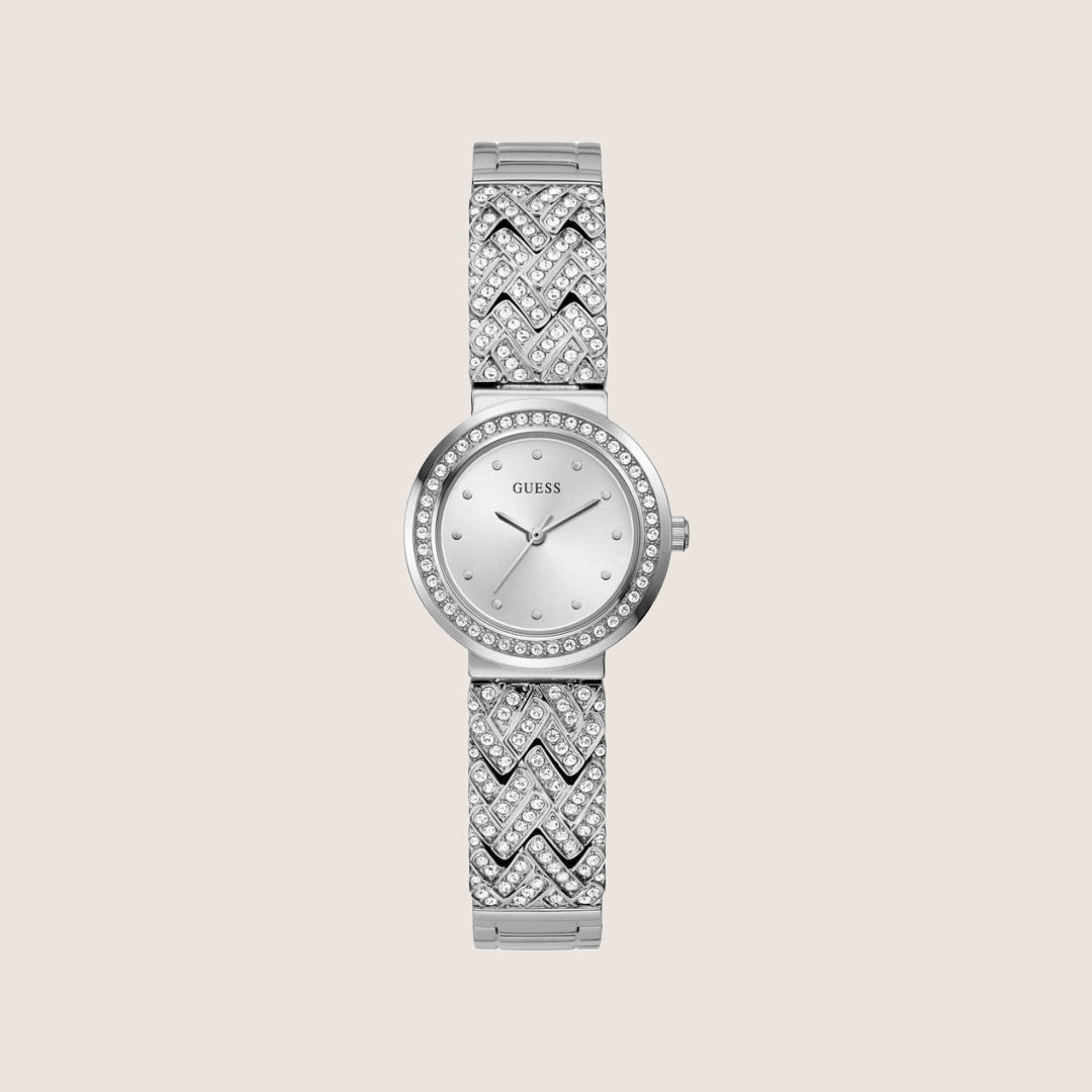 Guess Women's Treasure Watch Silver Dial GW0476L1