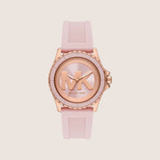 Michael Kors Women's Everest Pink Dial Two Tone Case Watch MK7536