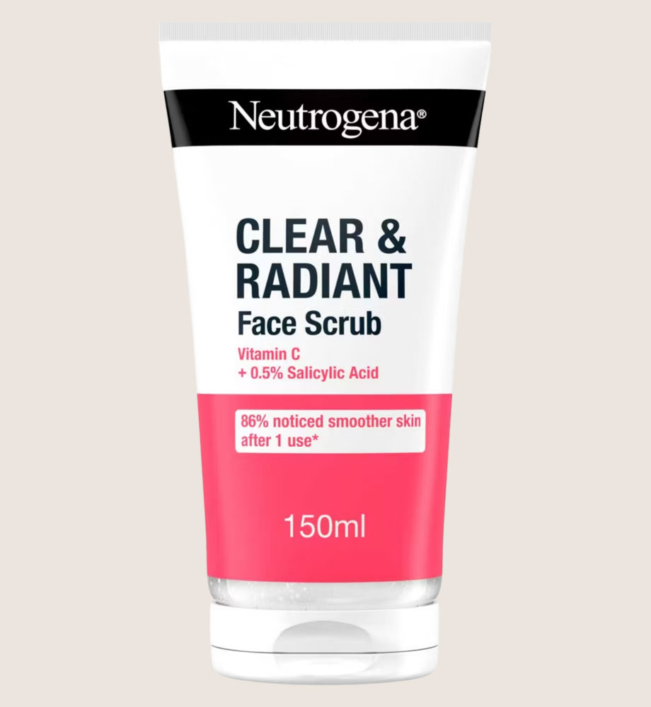 Neutrogena Clear & Radiant Face Scrub Daily Exfoliator with Vitamin C 150ml