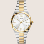 Fossil Scarlette Two Tone Steel Bracelet Watch ES5259