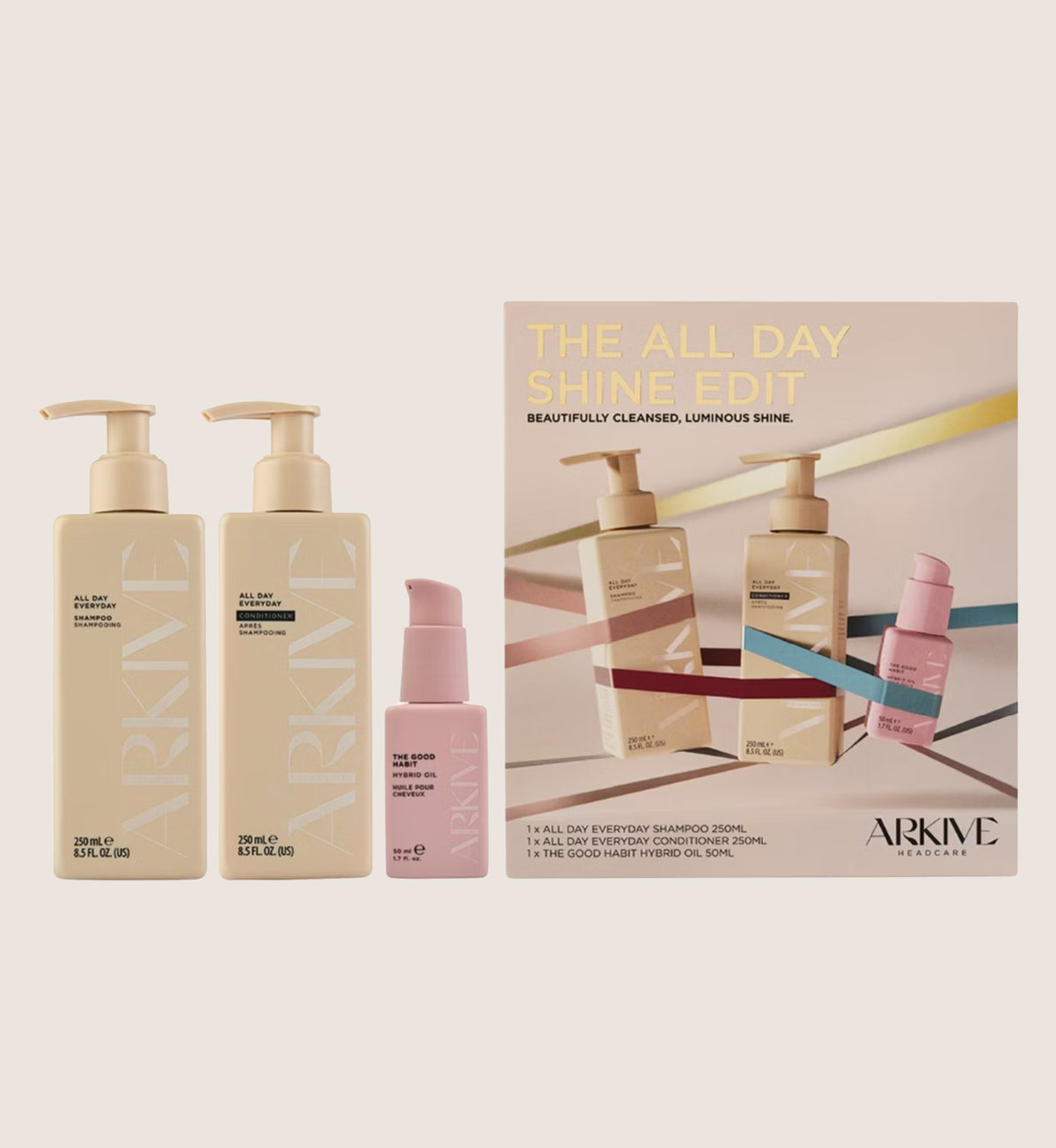 ARKIVE The All Day Shine Edit Beauty Gift Set For Her