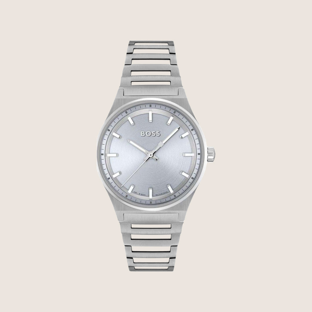 BOSS Men's Silver Dial Stainless Steel Bracelet Watch 1502736