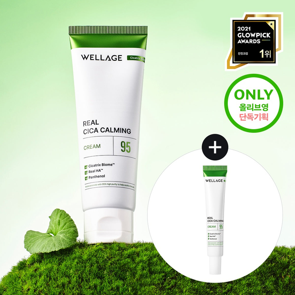 WELLAGE Real Cica Calming 95 Cream Special Edition
