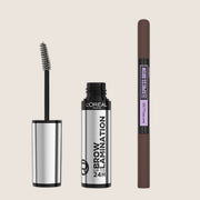 L'Oréal Paris Infallible Brow Lamination & Maybelline Express Brow Duo Dark Brown